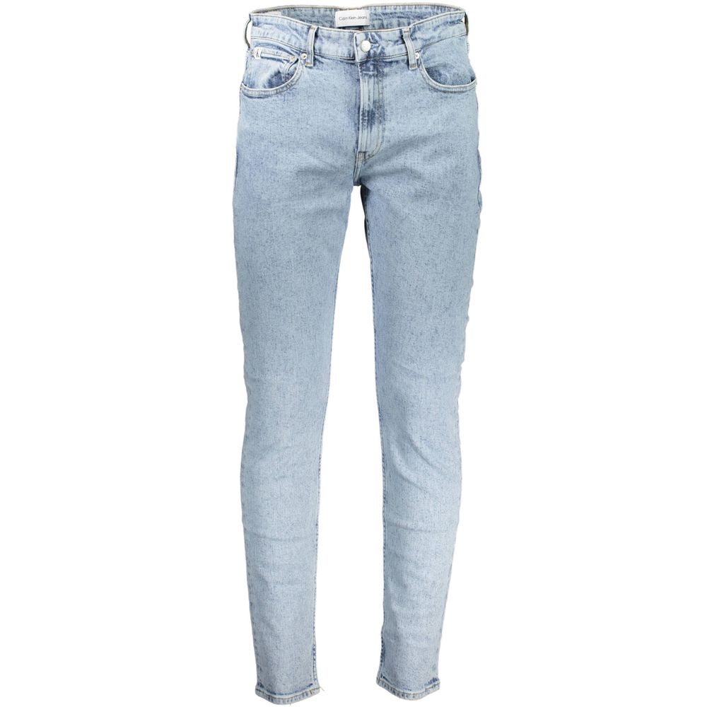 Calvin Klein Light Blue Cotton Men Jeans by Calvin Klein