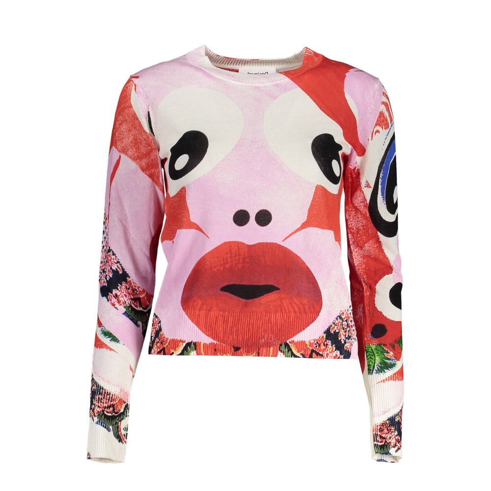 Desigual Pink Viscose Women Sweater by Desigual