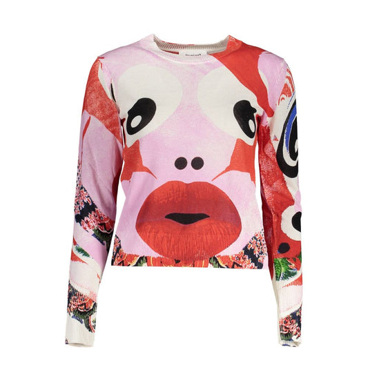 Desigual Pink Viscose Women Sweater by Desigual