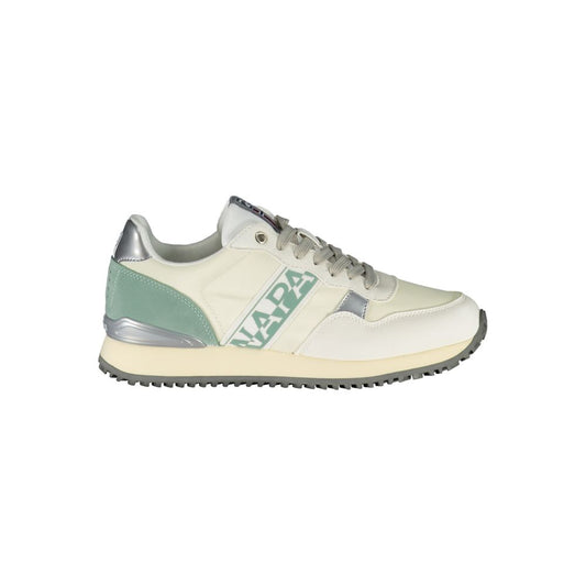 Napapijri Chic White Lace-Up Sports Sneakers with Contrast Detail by Napapijri