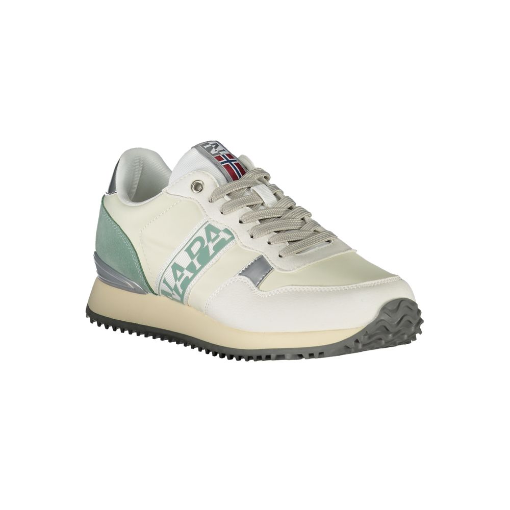 Napapijri Chic White Lace-Up Sports Sneakers with Contrast Detail by Napapijri