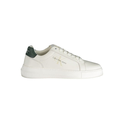 Calvin Klein White Polyester Sneaker by Calvin Klein