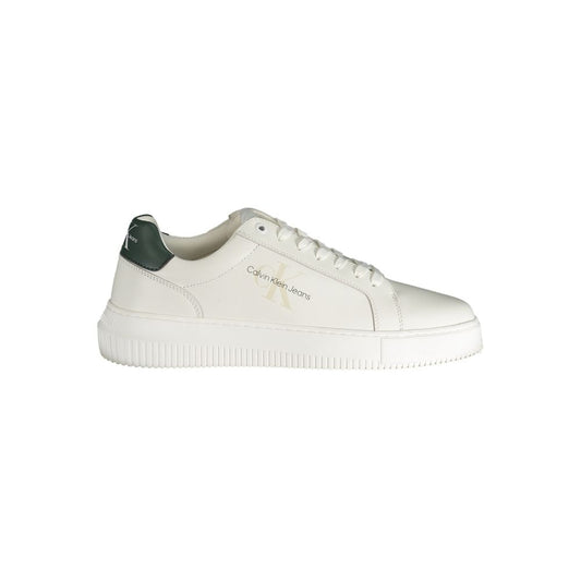 Calvin Klein White Polyester Sneaker by Calvin Klein