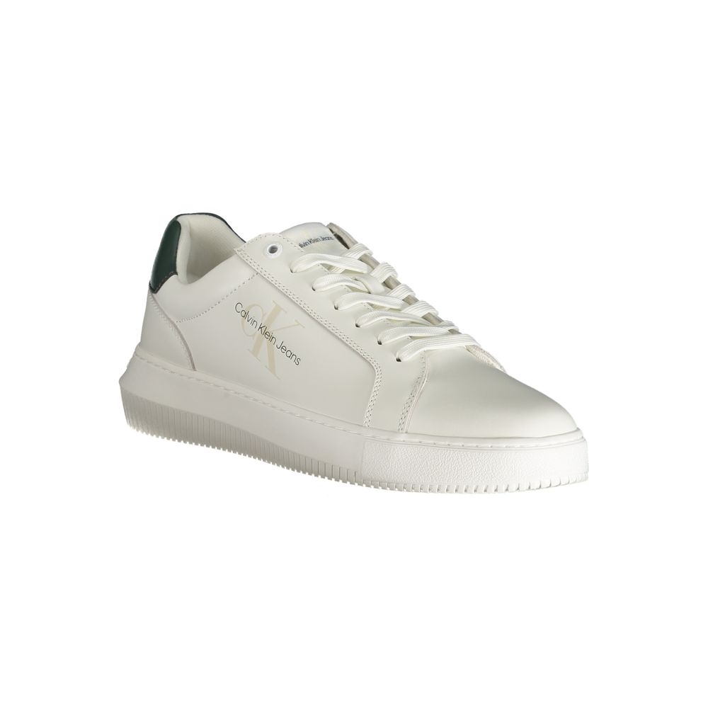Calvin Klein White Polyester Sneaker by Calvin Klein