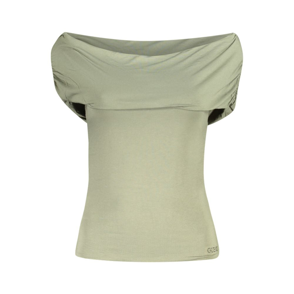 Guess Jeans Green Modal Tops & T-Shirt by Guess Jeans