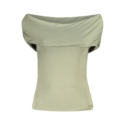 Guess Jeans Green Modal Tops & T-Shirt by Guess Jeans