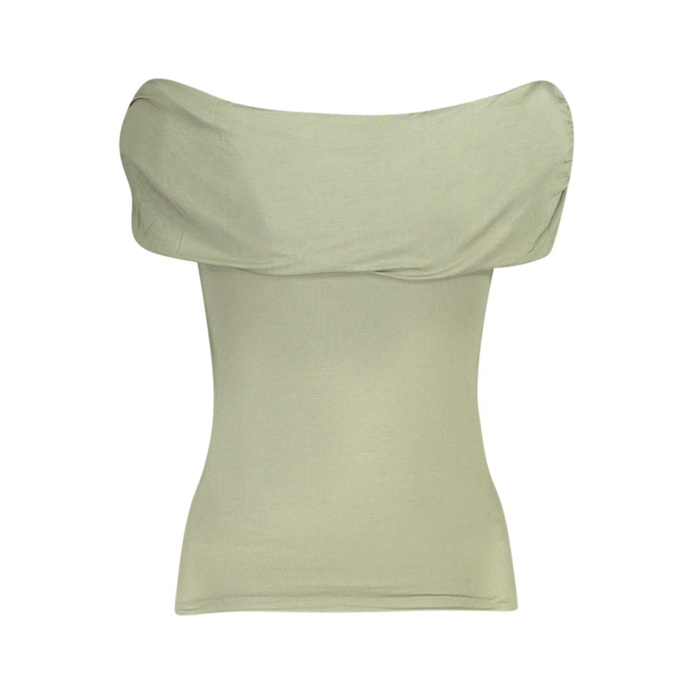 Guess Jeans Green Modal Tops & T-Shirt by Guess Jeans
