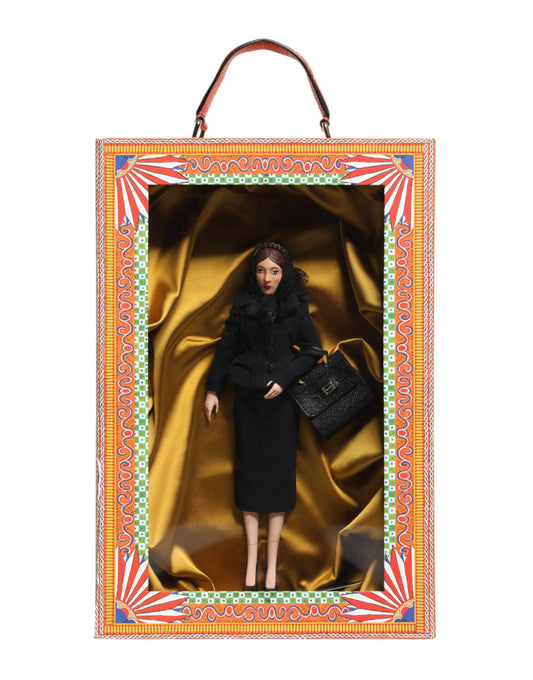 Poupées de mode en porcelaine et céramique Dolce &amp; Gabbana, robe noire
