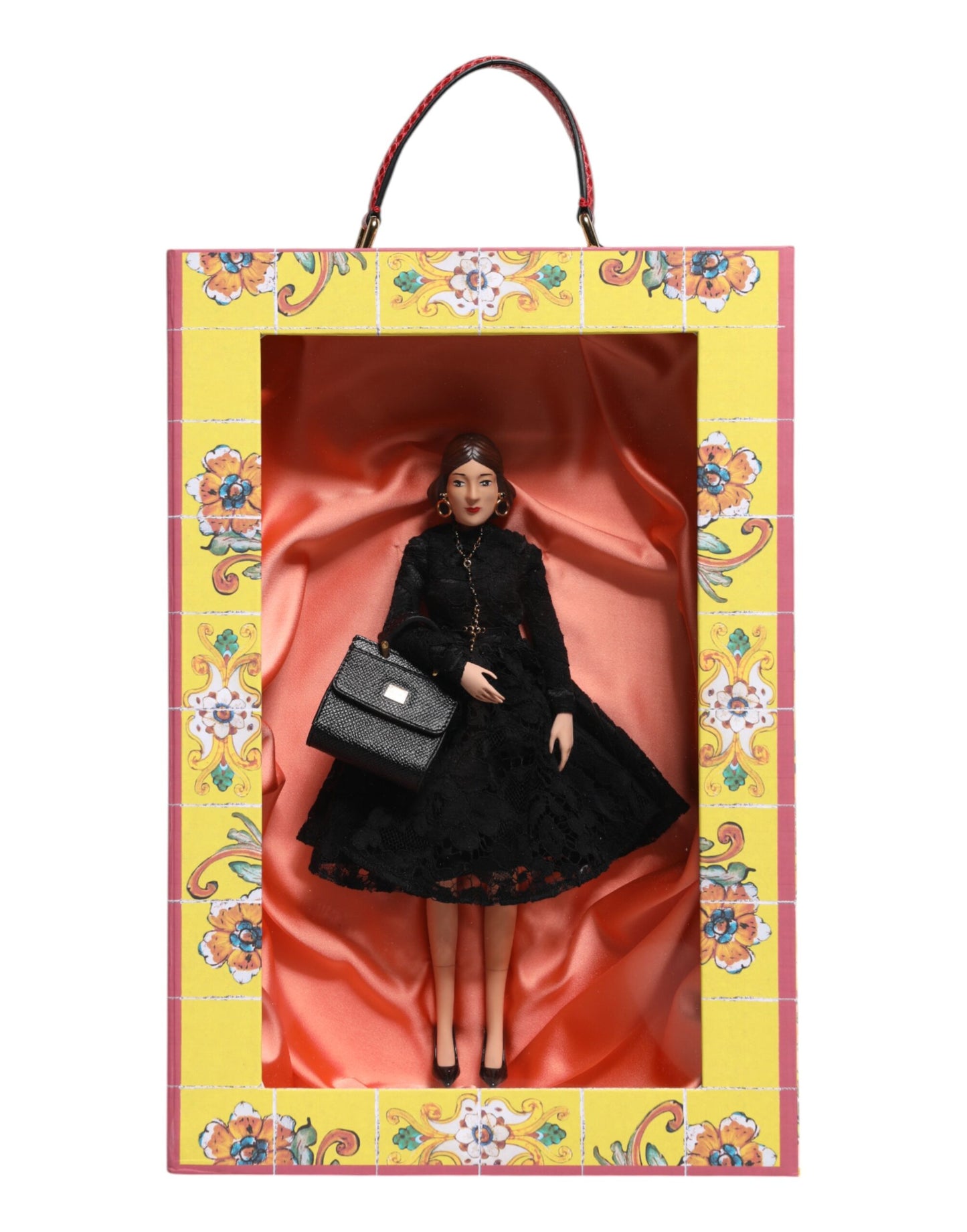 Poupées Dolce &amp; Gabbana en céramique, porcelaine et cuir, robe noire