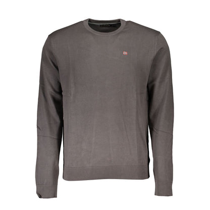 Napapijri Gray Cotton Men Sweater by Napapijri