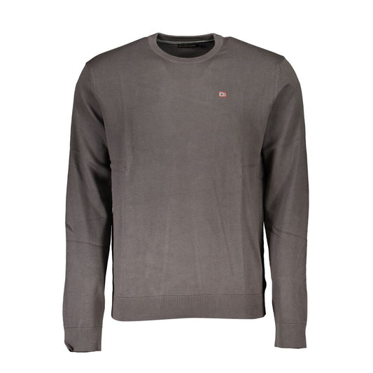 Napapijri Gray Cotton Men Sweater by Napapijri