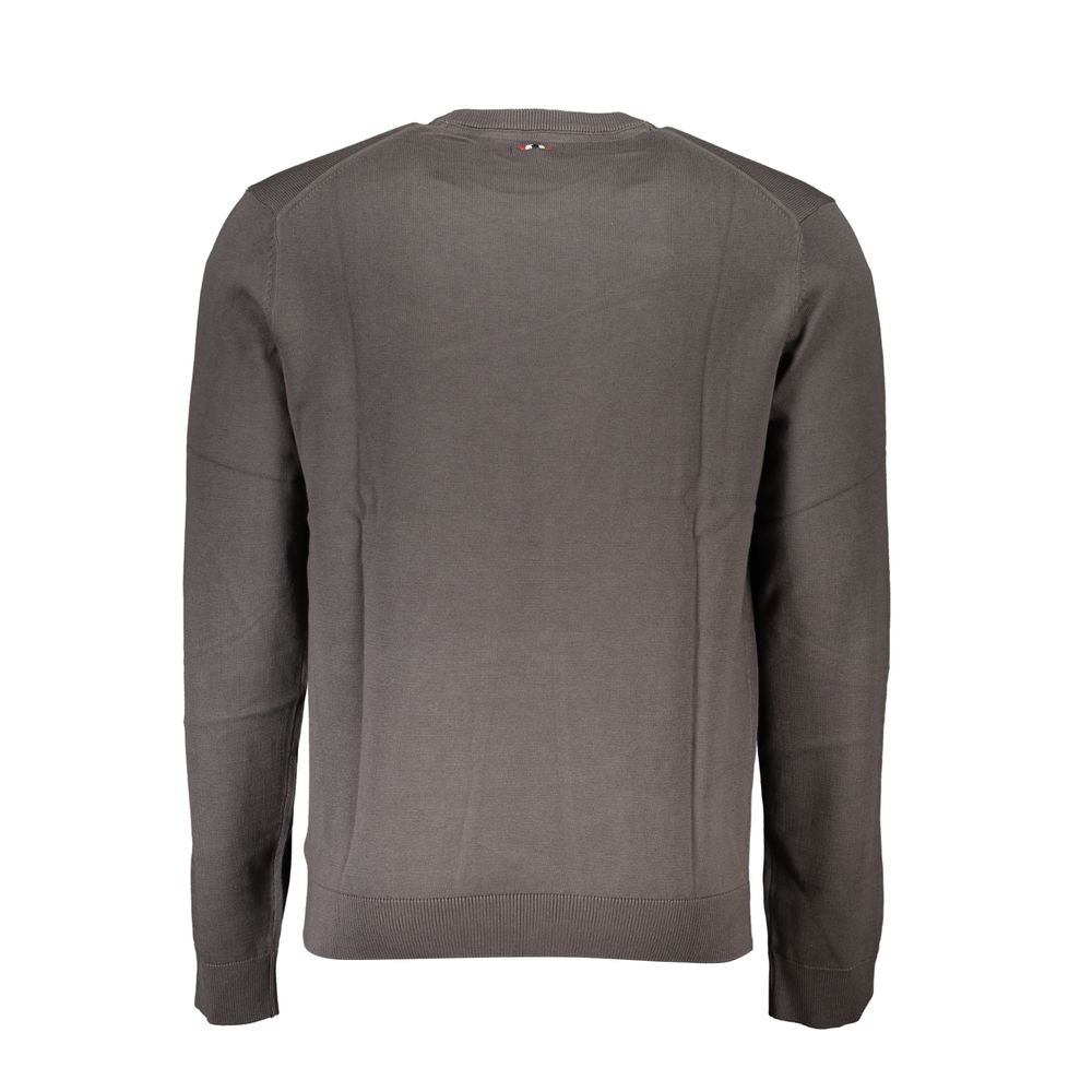 Napapijri Gray Cotton Men Sweater by Napapijri