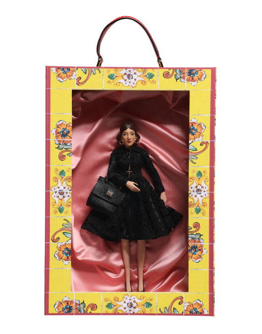 Poupées de mode en porcelaine et céramique Dolce &amp; Gabbana, robe noire