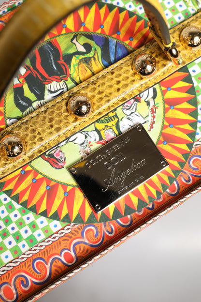 Dolce & Gabbana Red Dress Ceramic Porcelain Fashion Box Leather Sicily Dolls by Dolce & Gabbana