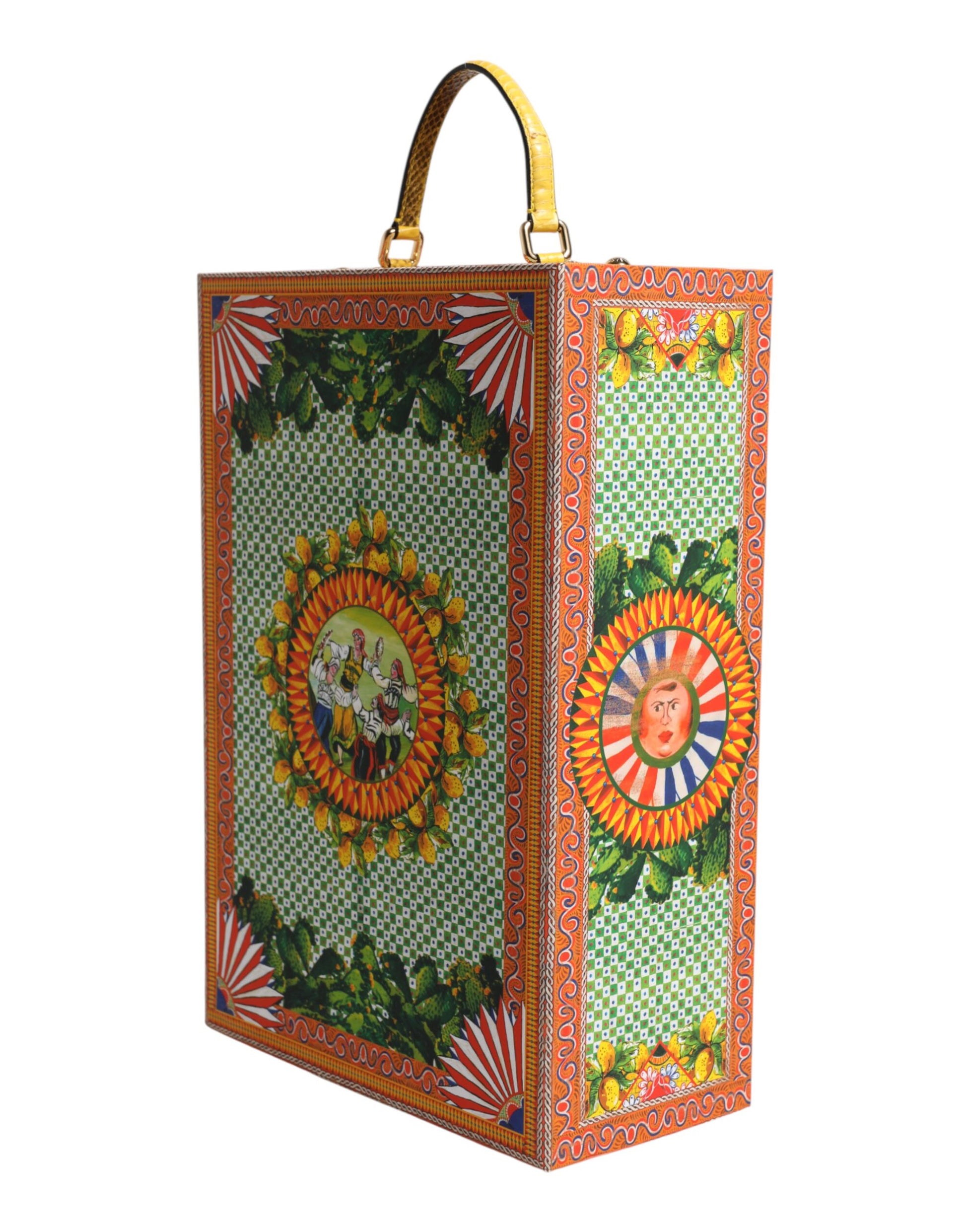 Dolce & Gabbana Red Dress Ceramic Porcelain Fashion Box Leather Sicily Dolls by Dolce & Gabbana