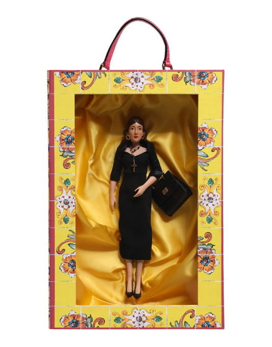 Poupées de mode en porcelaine et céramique Dolce &amp; Gabbana, robe noire