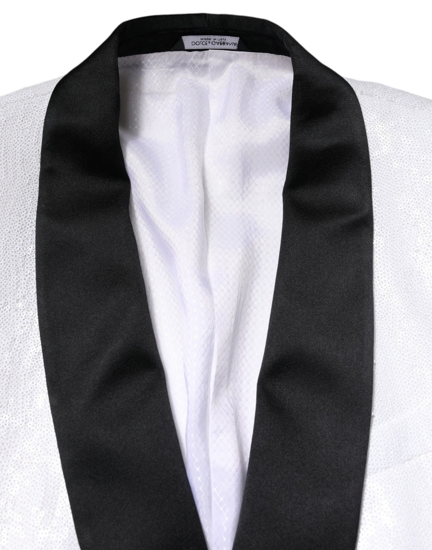 Blazer simple boutonnage en nylon blanc Dolce &amp; Gabbana