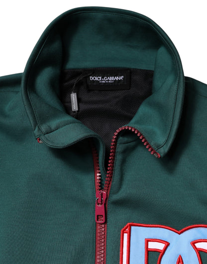 Dolce &amp; Gabbana Multicolor Cotton Logo Full Zip Jacket