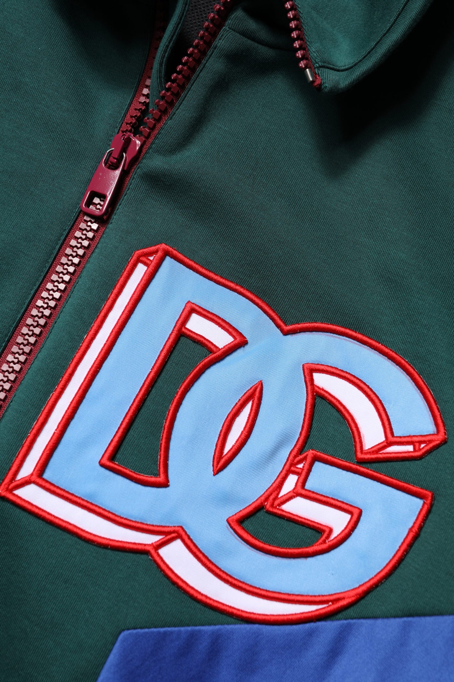 Dolce &amp; Gabbana Multicolor Cotton Logo Full Zip Jacket