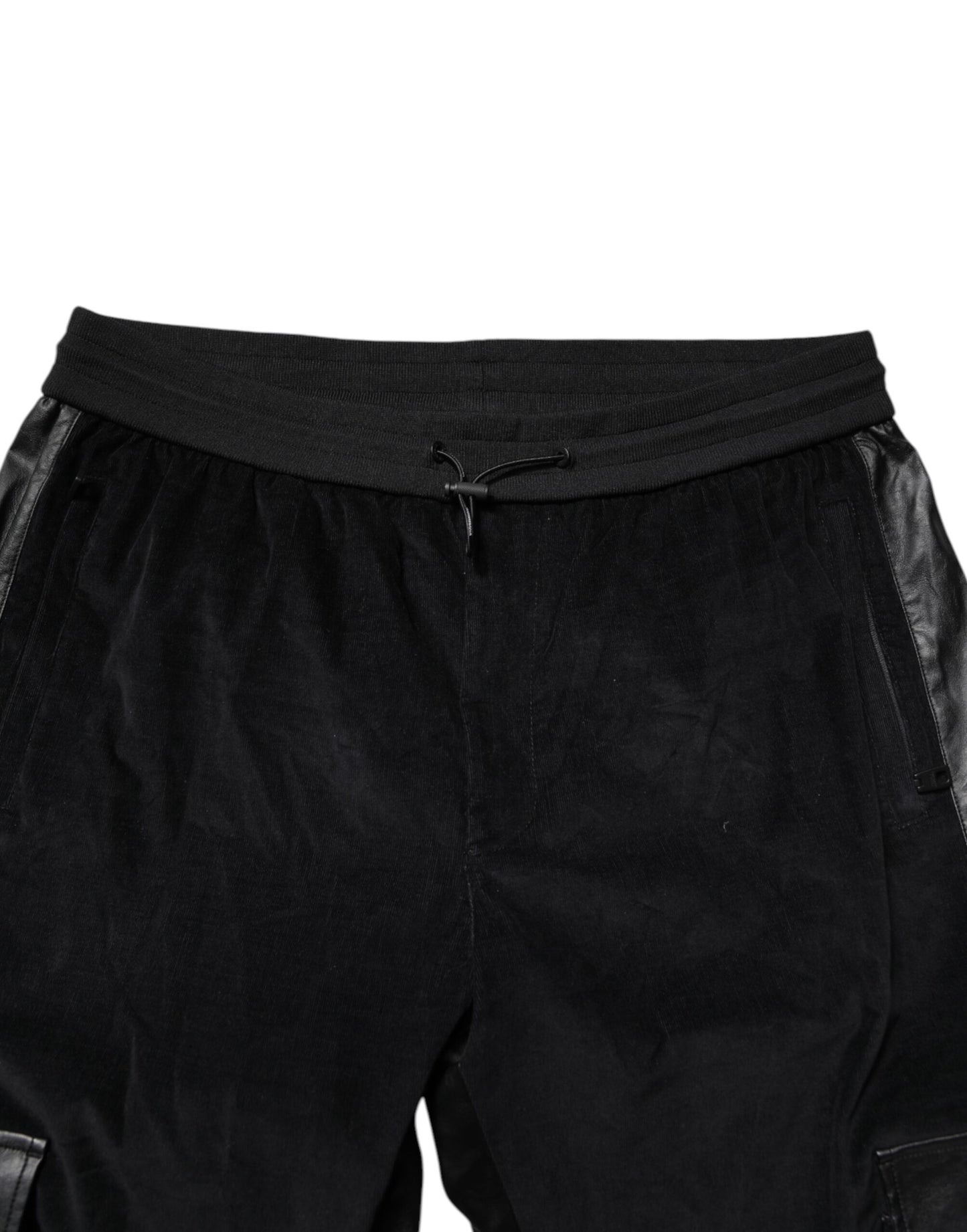 Dolce & Gabbana Black Cotton Cargo Jogger Sweatpants Pants by Dolce & Gabbana