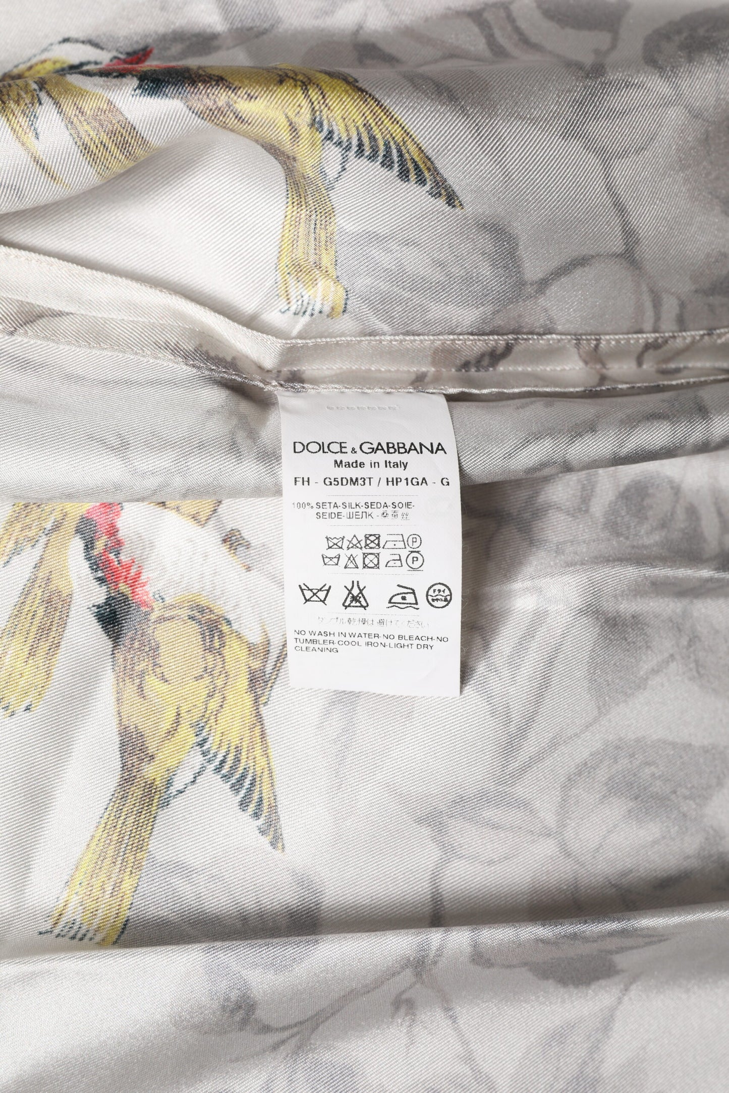 Dolce & Gabbana Multicolor Silk Printed Button Down Shirt by Dolce & Gabbana
