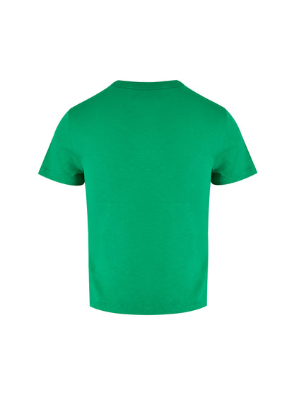 T-shirt en coton vert avec logo Gucci