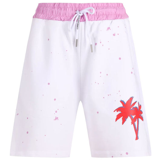 Short en coton blanc Comme des Garçons Fuckdown