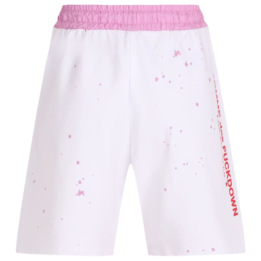 Short en coton blanc Comme des Garçons Fuckdown