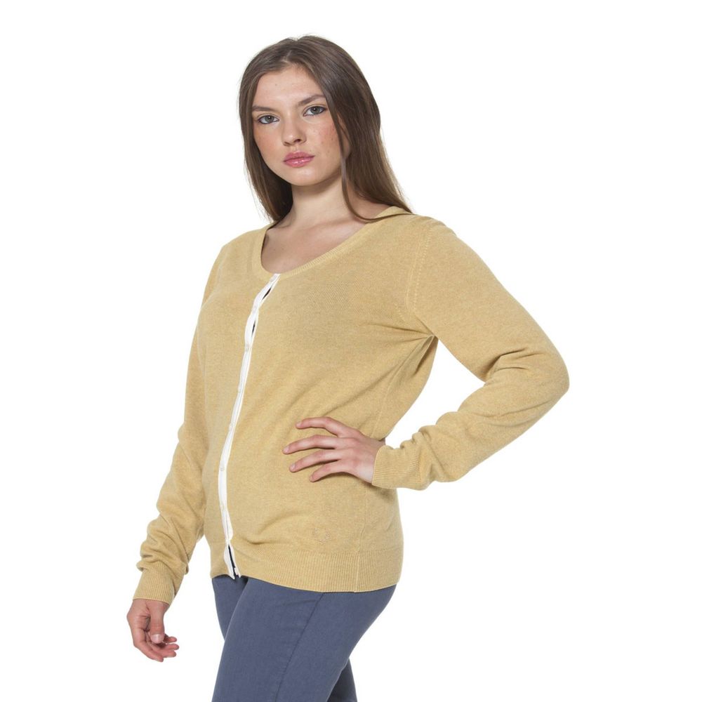 Fred Perry Yellow Nylon Sweater by Fred Perry