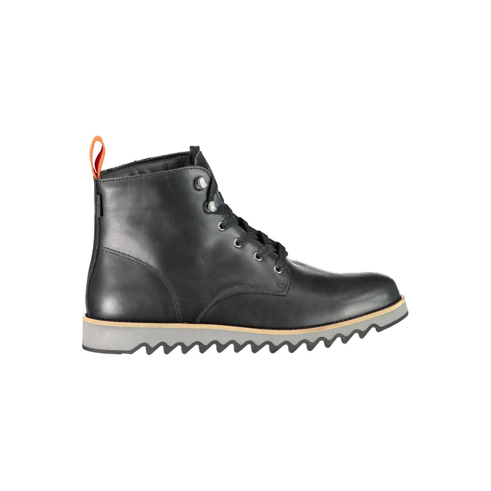 Levi's Black Leather Men Boot by Levi's