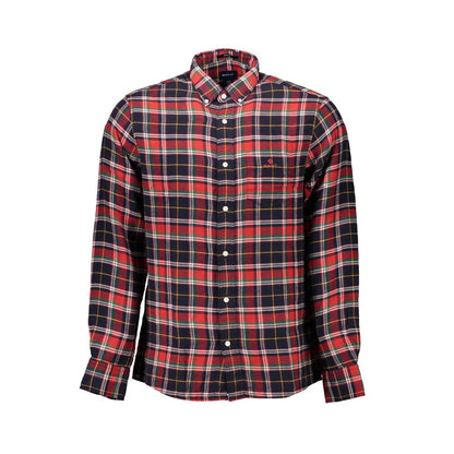 Chemise homme en coton rouge Gant