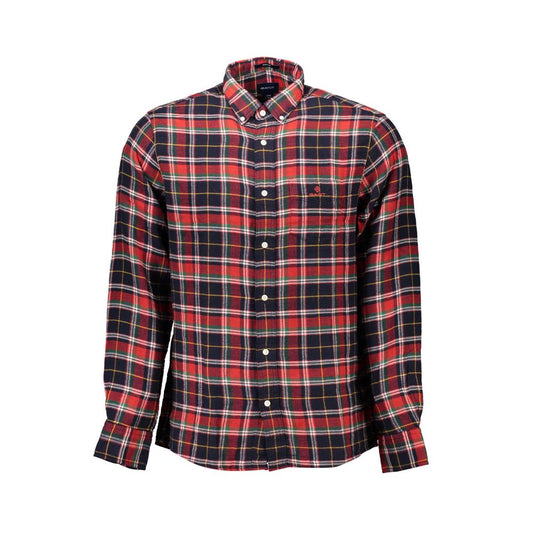 Chemise homme en coton rouge Gant