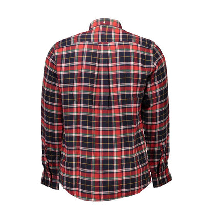 Chemise homme en coton rouge Gant