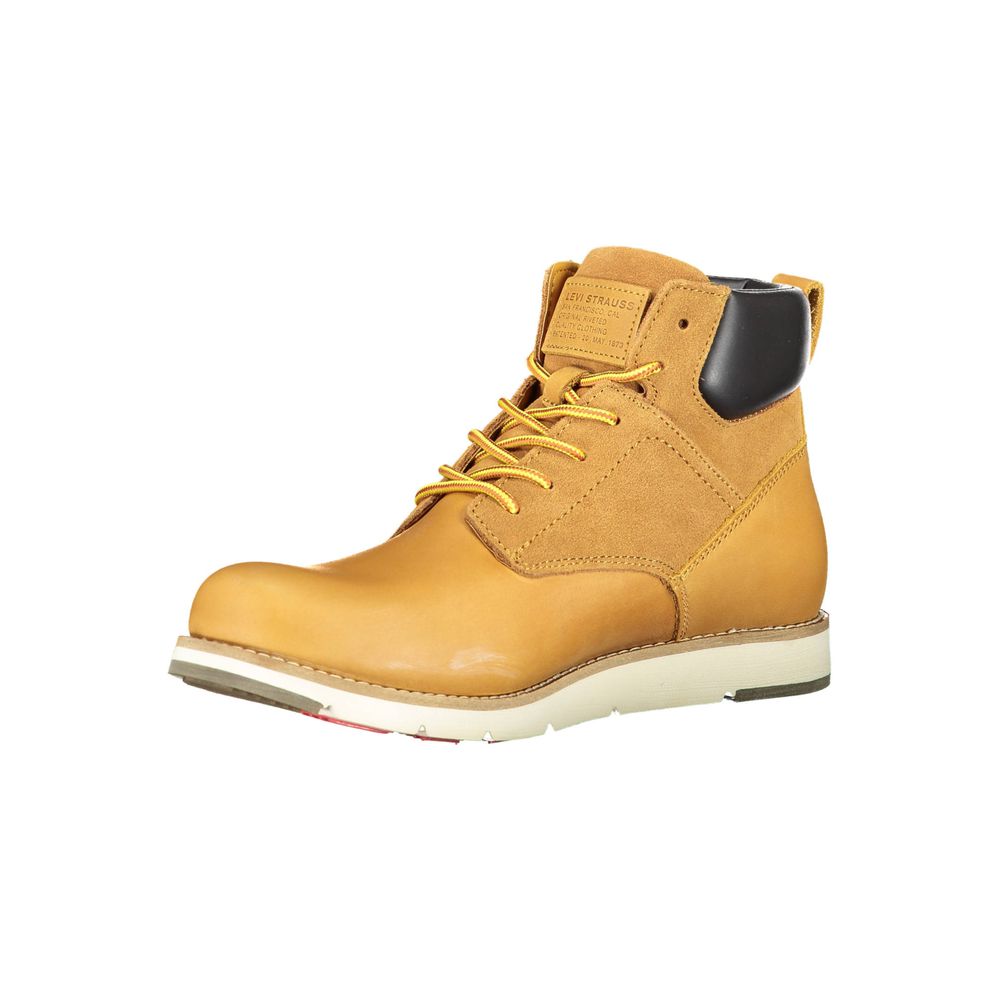 Levi's Beige Leather Men Boot by Levi's