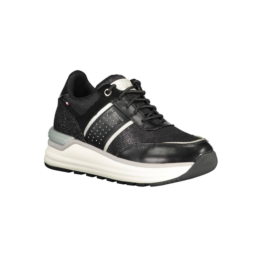 U.S. POLO ASSN. Black Polyester Sneaker by U.S. POLO ASSN.