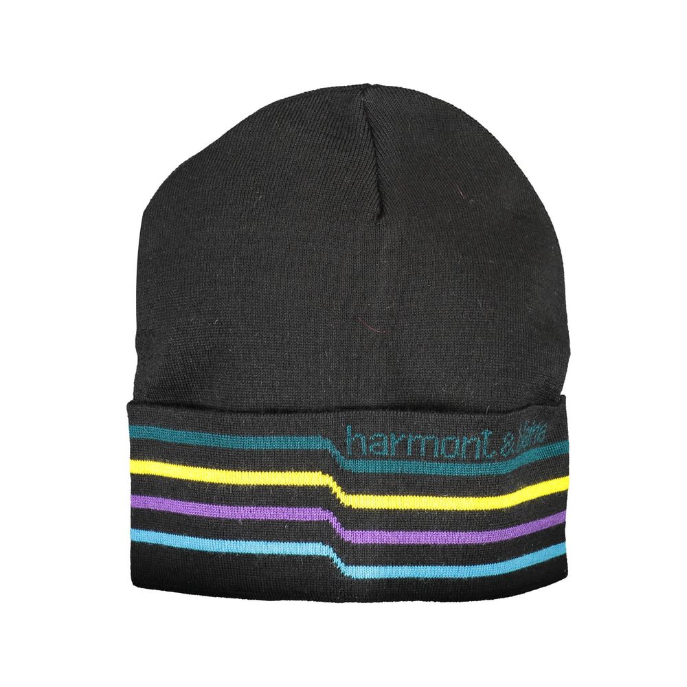 Harmont &amp; Blaine Black Wool Men Cap