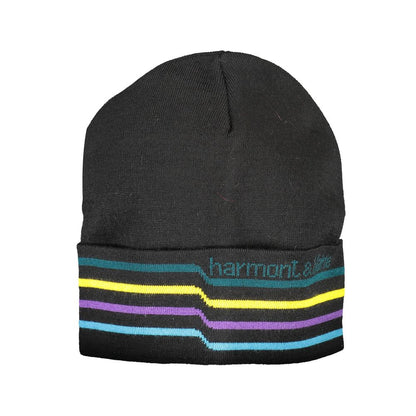 Harmont &amp; Blaine Black Wool Men Cap