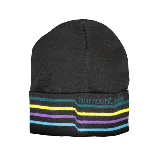 Harmont &amp; Blaine Black Wool Men Cap