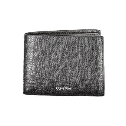 Portefeuille homme en cuir noir Calvin Klein