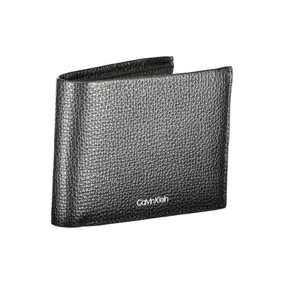 Portefeuille homme en cuir noir Calvin Klein