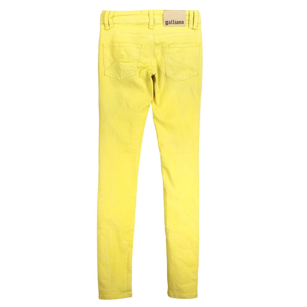 John Galliano Yellow Cotton Jeans & Pant by John Galliano