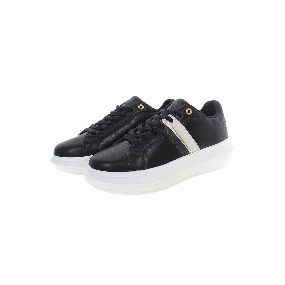 U.S. POLO ASSN. Black Polyester Women Sneaker by U.S. POLO ASSN.
