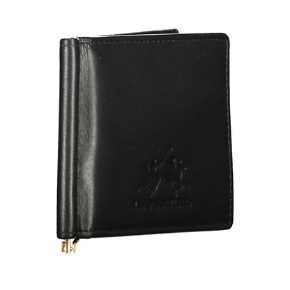 Portefeuille homme en cuir noir La Martina