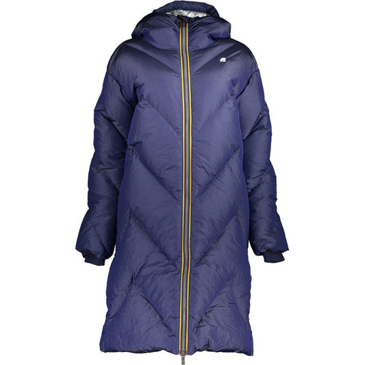 K-WAY Blue Polyamide Jackets &amp; Coat