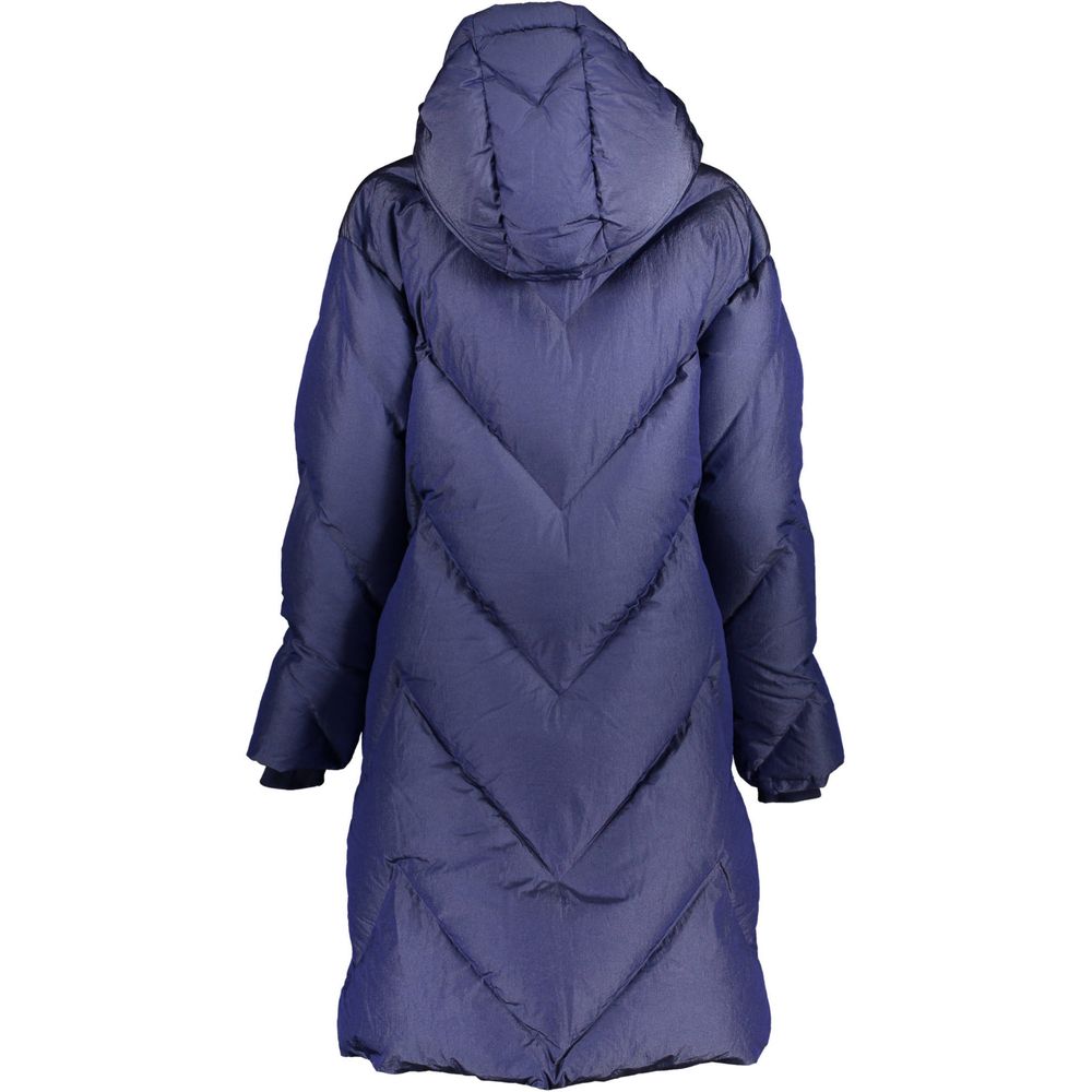 K-WAY Blue Polyamide Jackets &amp; Coat