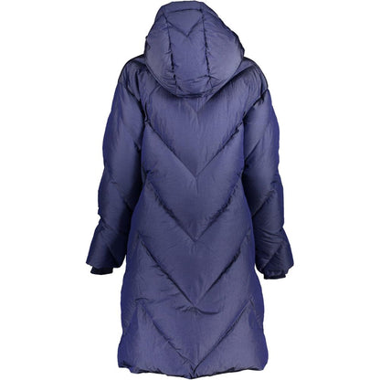 K-WAY Blue Polyamide Jackets &amp; Coat