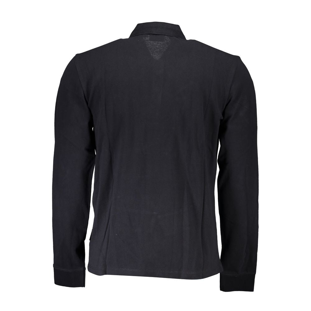 Polo Napapijri en coton noir pour homme