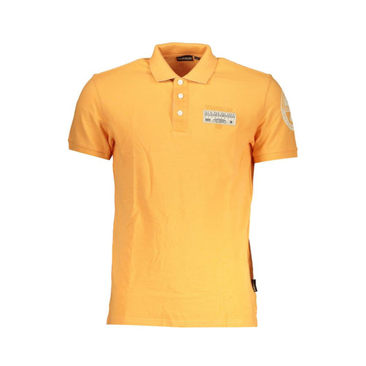 Polo orange élégant Napapijri avec détails contrastés