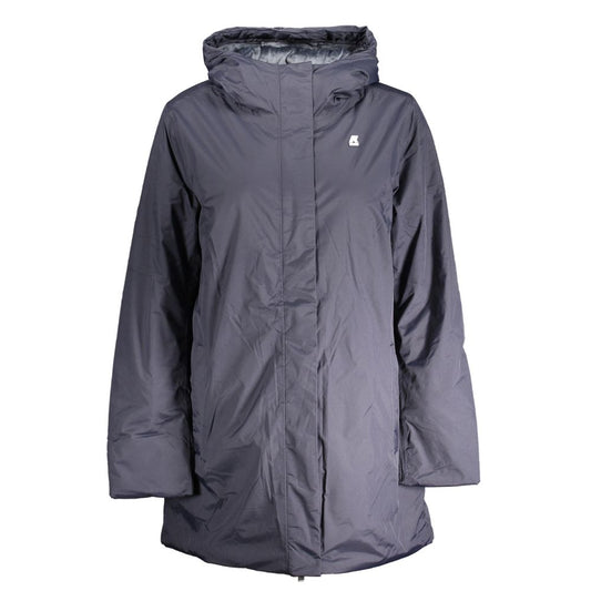 K-WAY Blue Polyamide Jackets &amp; Coat