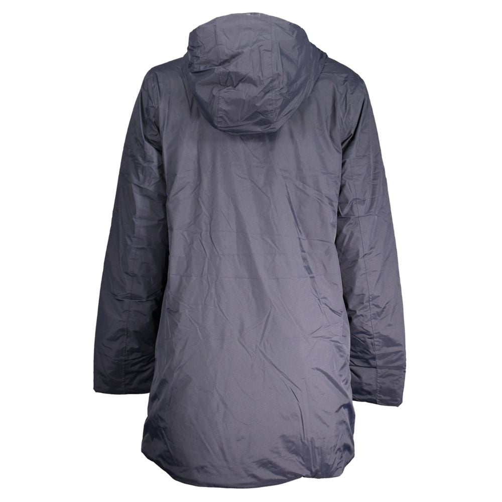 K-WAY Blue Polyamide Jackets &amp; Coat